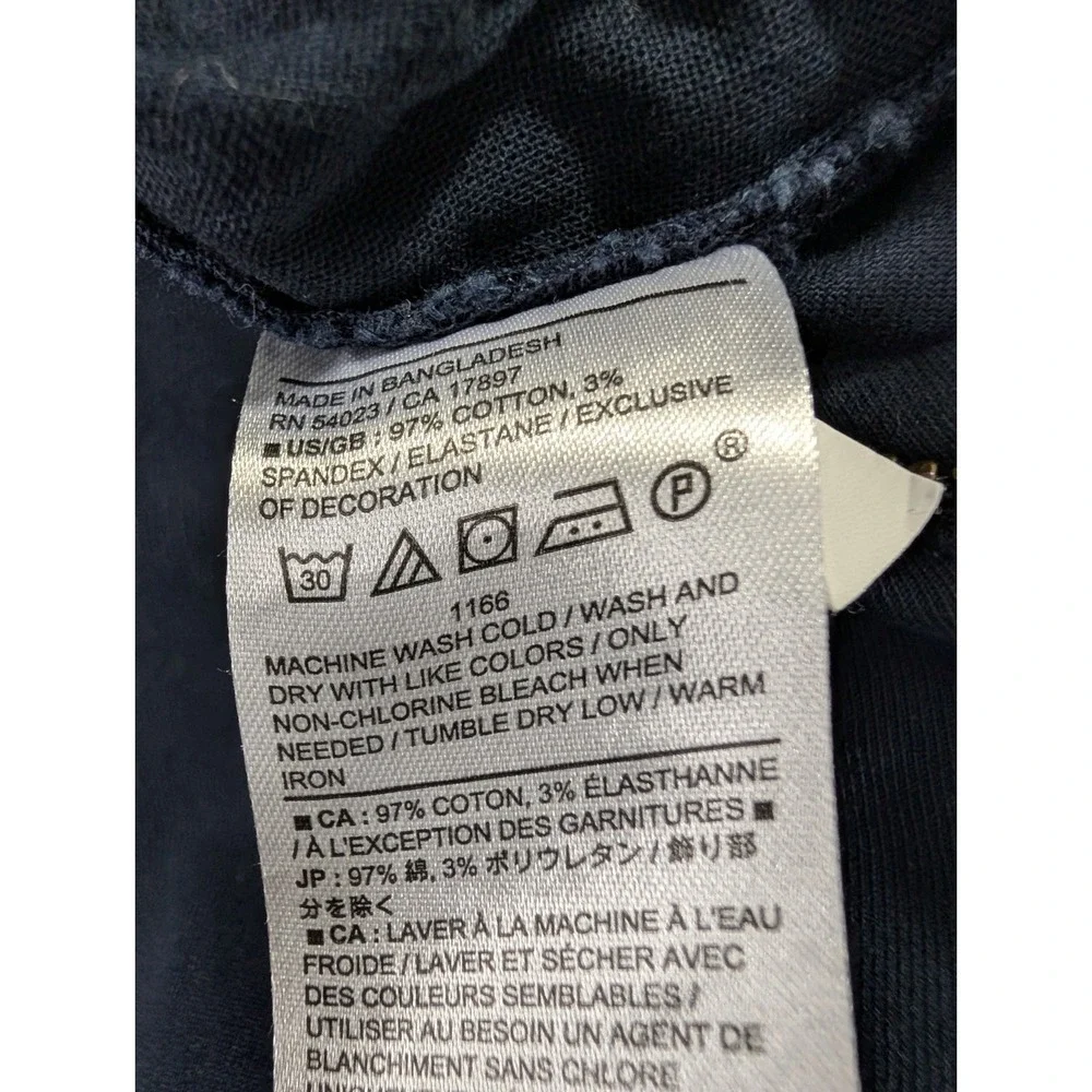 Banana Republic Lived In Chino Pants‎ Mens 33x30 Blue Skinny Fit Office Casual